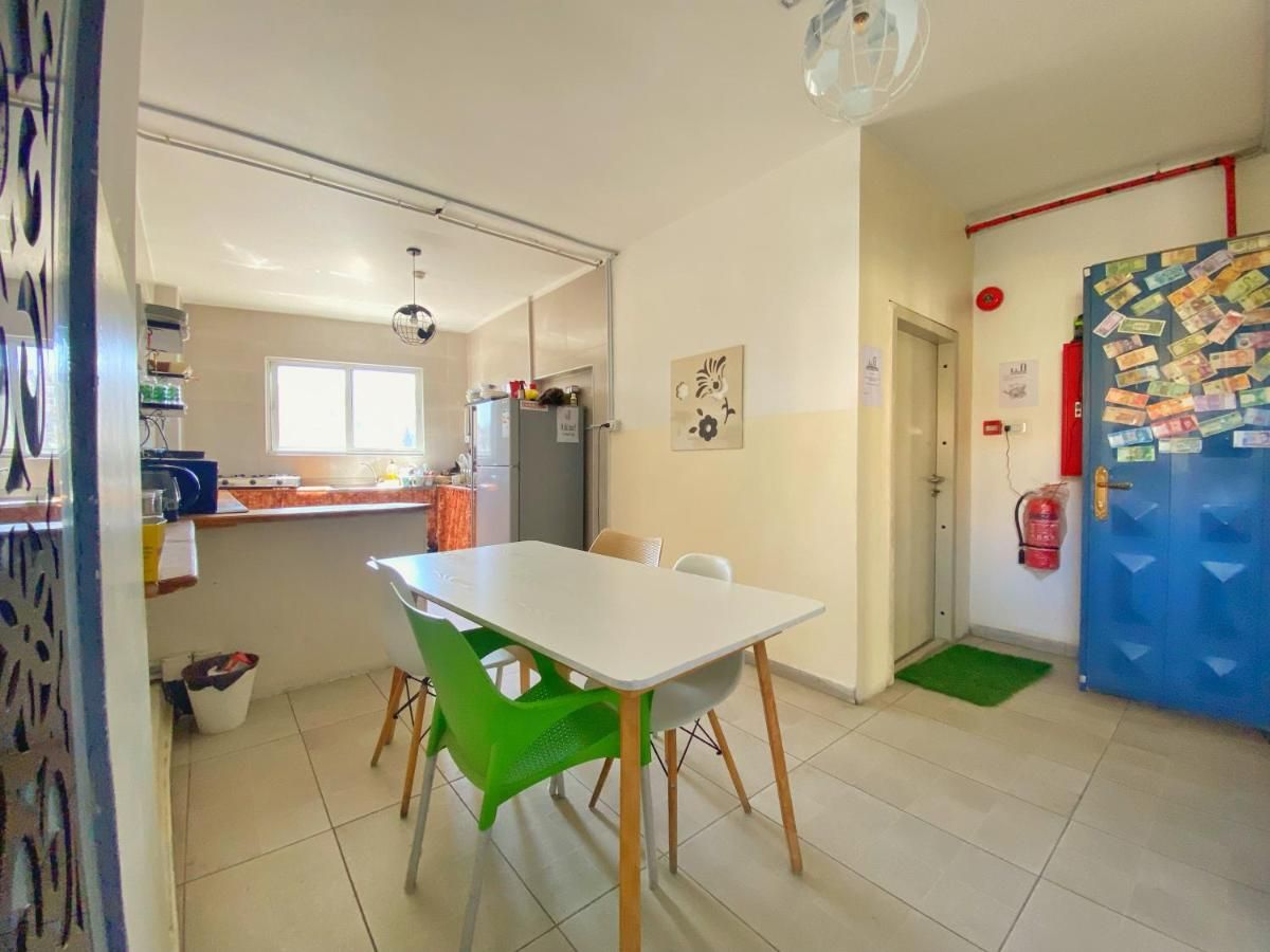 Shared kitchen and dining table