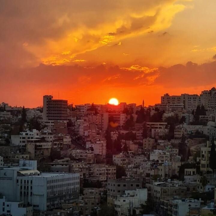Sunset over Amman