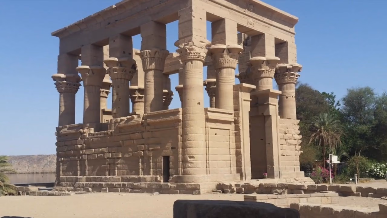 Trajan's Kiosk on Philae island, Aswan